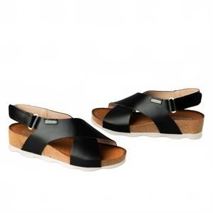 NEW PIKOLINOS women's mahon sandal in black